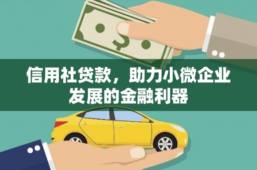 武安信用社贷款，助力小微企业发展的金融利器