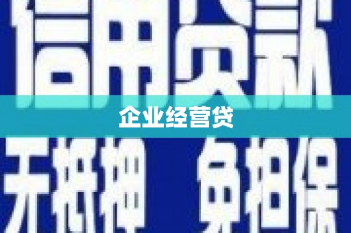 武安企业经营贷