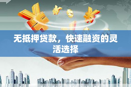 武安无抵押贷款，快速融资的灵活选择