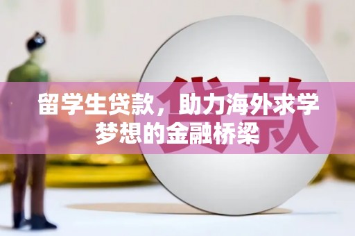 武安留学生贷款，助力海外求学梦想的金融桥梁