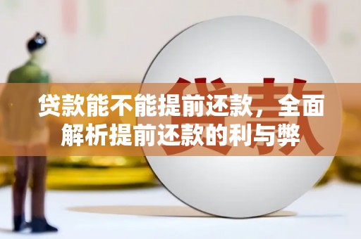 武安贷款能不能提前还款，全面解析提前还款的利与弊