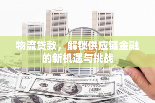 武安物流贷款，解锁供应链金融的新机遇与挑战