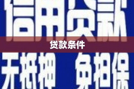 武安贷款条件