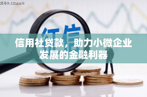 武安信用社贷款，助力小微企业发展的金融利器