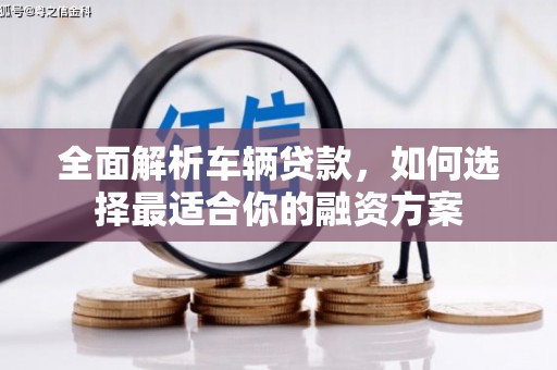 武安全面解析车辆贷款，如何选择最适合你的融资方案