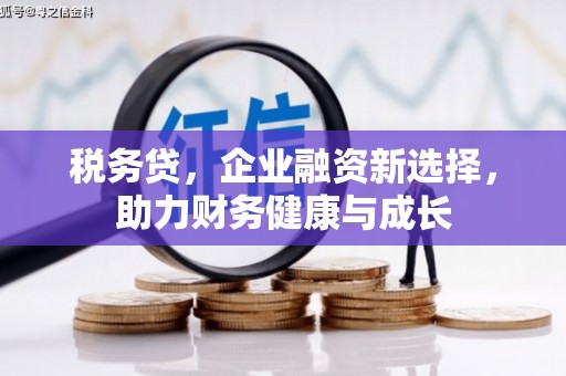 武安税务贷，企业融资新选择，助力财务健康与成长